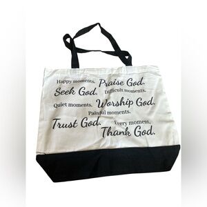Canvas Tote Bag Inspirational Quote New